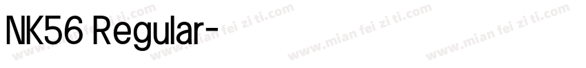 NK56 Regular字体转换
